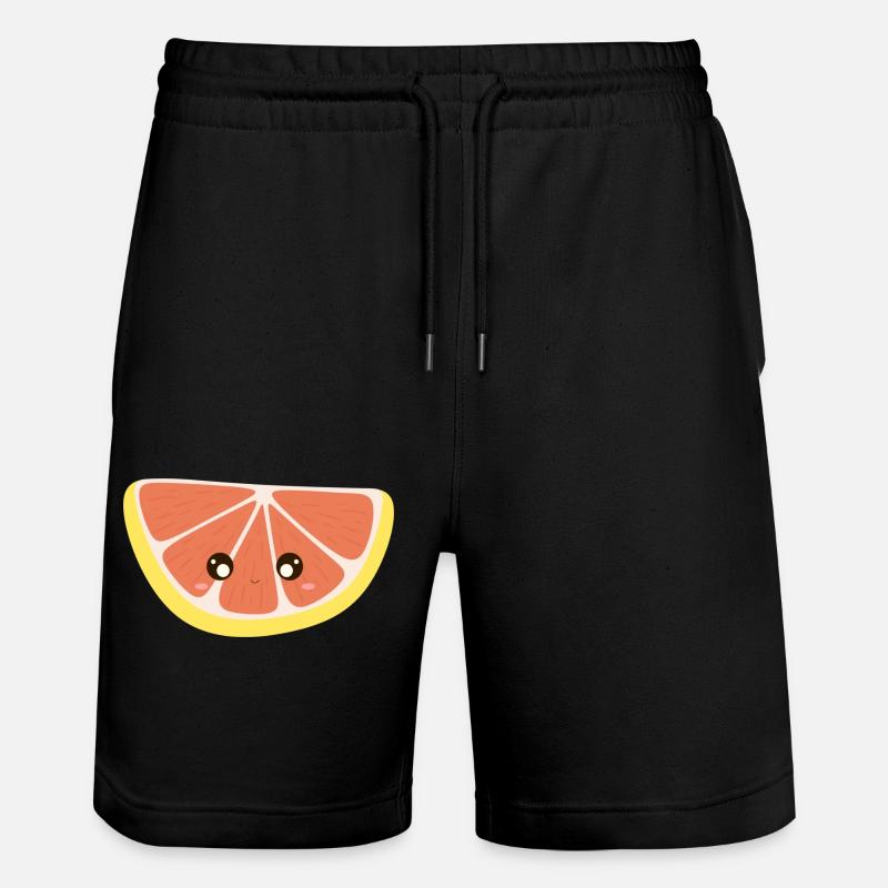Kawaii Grapefruit - Stanley/Stella Unisex Bio Joggingshorts Trainer  - Schwarz