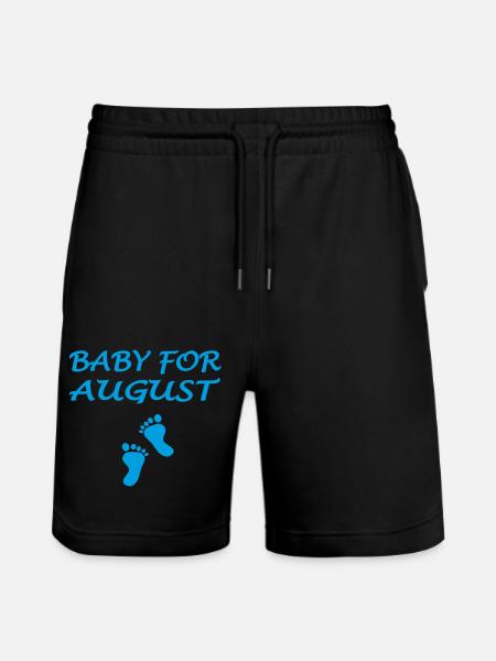 Baby for AUGUST - Stanley/Stella Trainer Unisex Organic Jogging Shorts - black