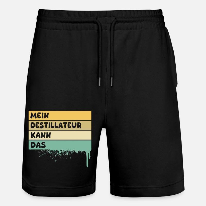 Distillateur - Short de jogging bio TRAINER Stanley/Stella unisexe - noir