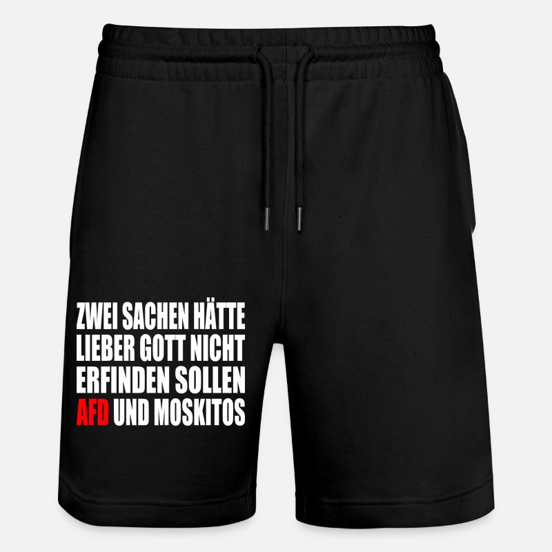 Contre la droite - Short de jogging bio TRAINER Stanley/Stella unisexe - noir