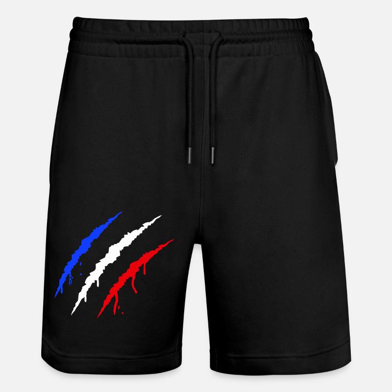 krallen frankreich - Stanley/Stella Unisex Bio Joggingshorts Trainer - Schwarz