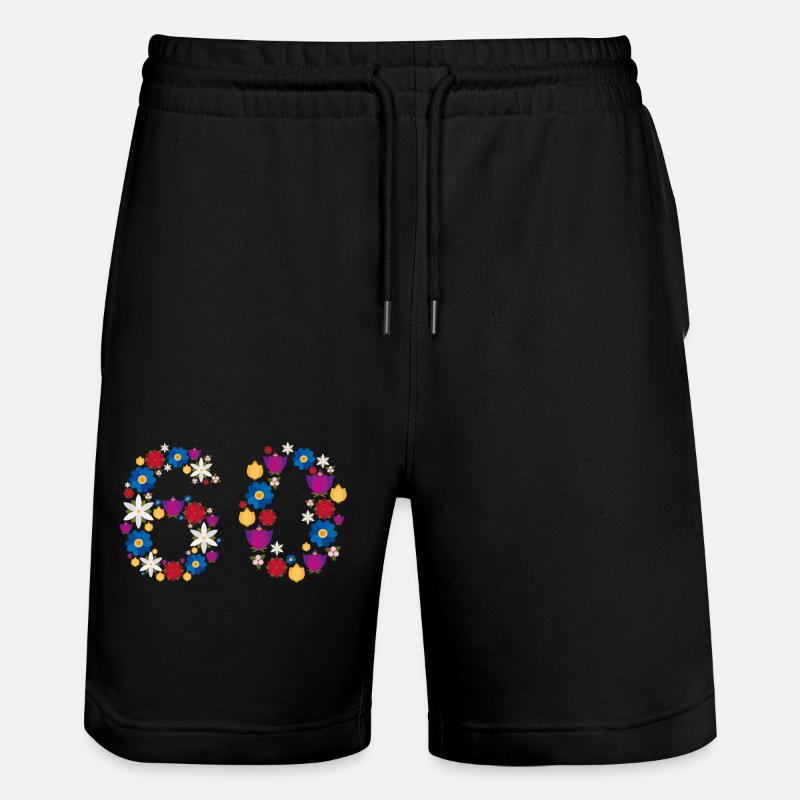 Fleurs 60 - Short de jogging bio TRAINER Stanley/Stella unisexe - noir