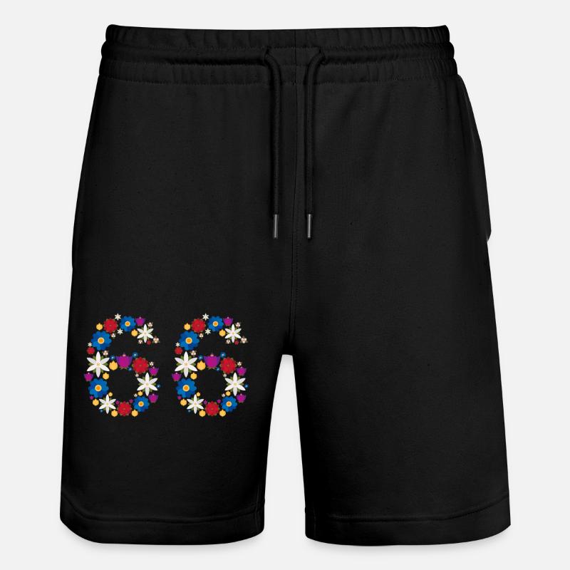 Fleurs 66 - Short de jogging bio TRAINER Stanley/Stella unisexe - noir