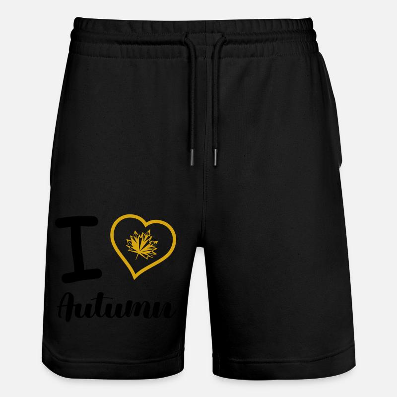 J’adore l’automne - Short de jogging bio TRAINER Stanley/Stella unisexe - noir