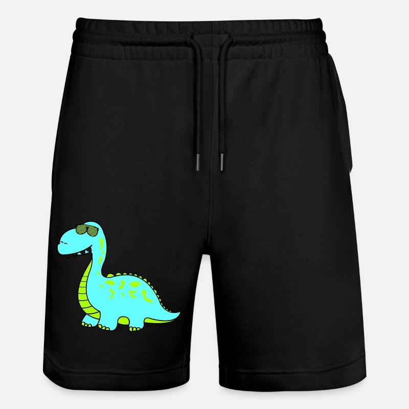 Dino Cool - Stanley/Stella Trainer Unisex Organic Jogging Shorts - black