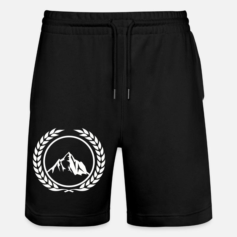berge kranz - Stanley/Stella Unisex Bio Joggingshorts Trainer  - Schwarz