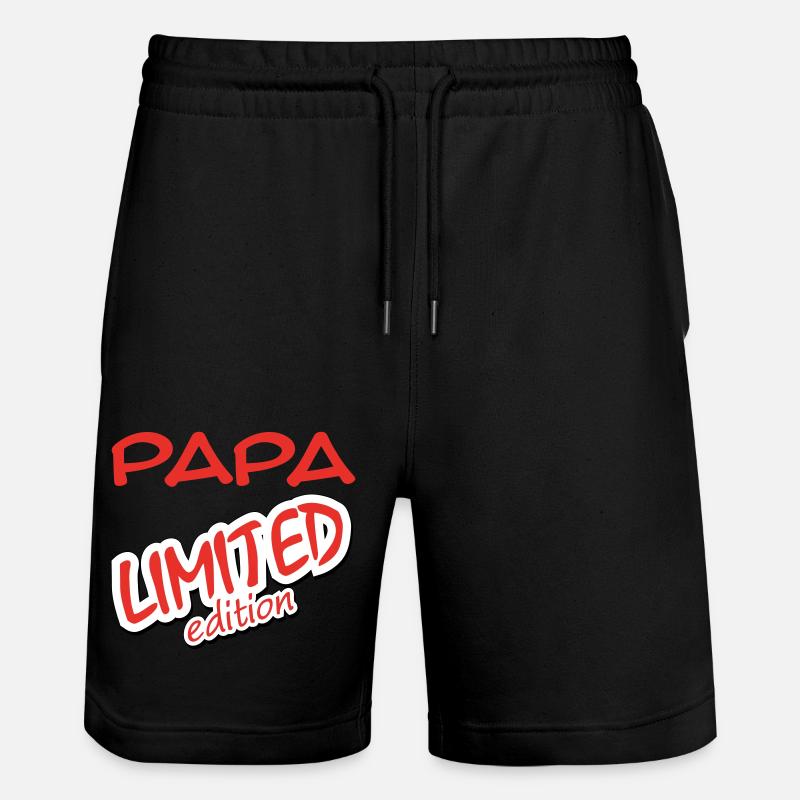 PAPA LIMITED EDITION - Short de jogging bio TRAINER Stanley/Stella unisexe - noir