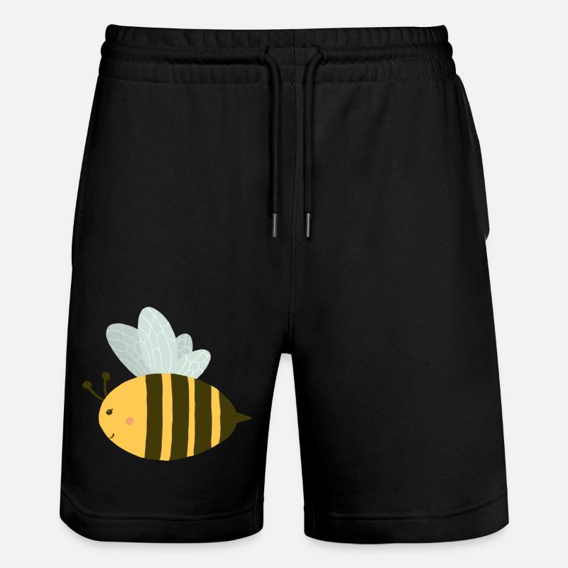 Süße Biene - Stanley/Stella Unisex Bio Joggingshorts Trainer  - Schwarz