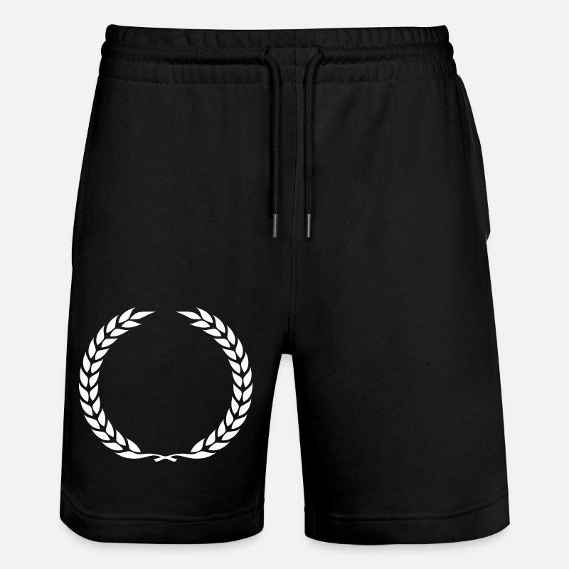 lorbeerkranz kranz - Stanley/Stella Unisex Bio Joggingshorts Trainer  - Schwarz