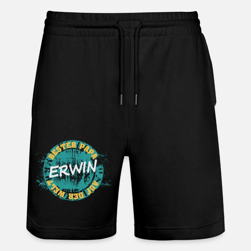 Fête des pères Erwin - Short de jogging bio TRAINER Stanley/Stella unisexe - noir