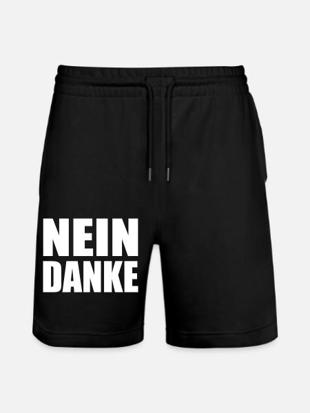 Nein danke - Stanley/Stella Unisex Bio Joggingshorts Trainer - Schwarz