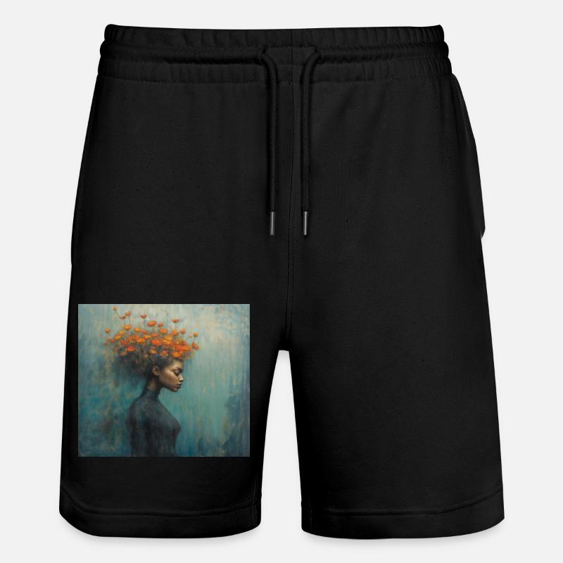 Psychisches Wohlbefinden - Sein - Stanley/Stella Unisex Bio Joggingshorts Trainer - Schwarz