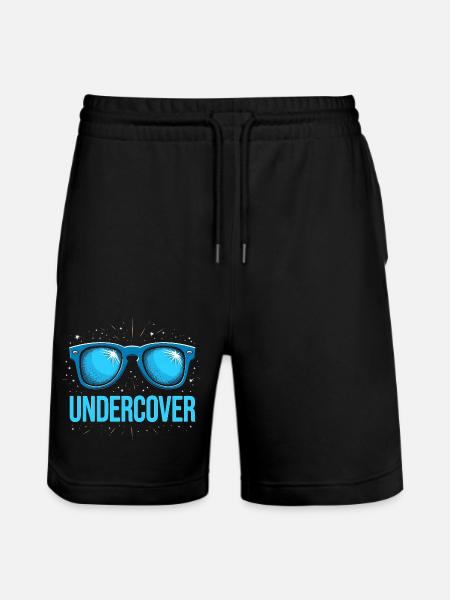 Undercover Costume - Sunglasses Fun - Stanley/Stella Trainer Unisex Organic Jogging Shorts - black