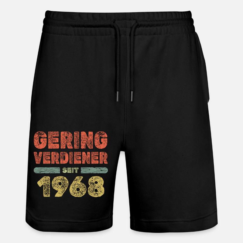1968 - Short de jogging bio TRAINER Stanley/Stella unisexe - noir