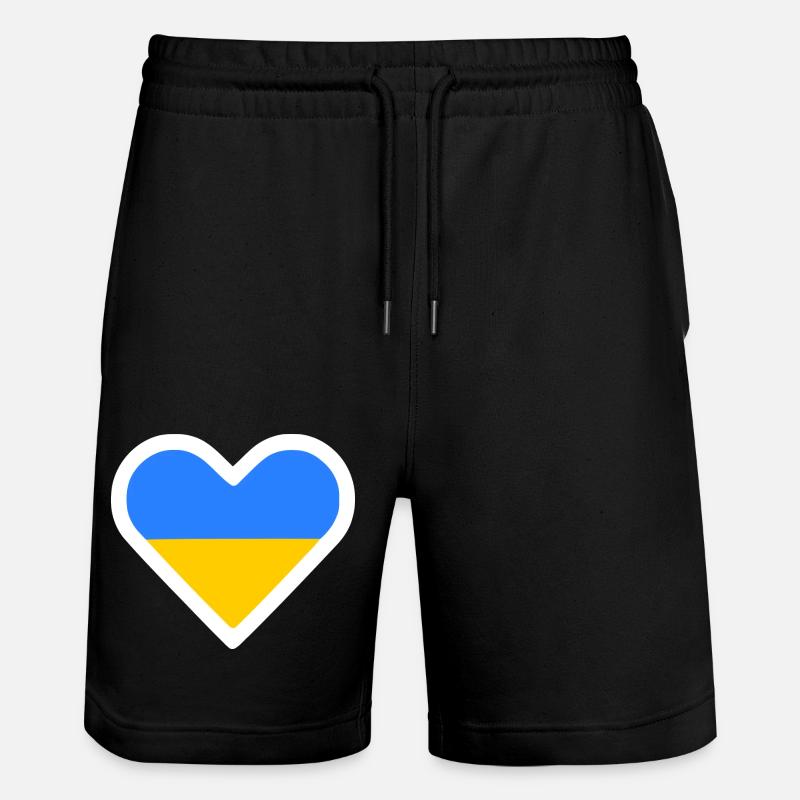 Ukraine - Short de jogging bio TRAINER Stanley/Stella unisexe - noir