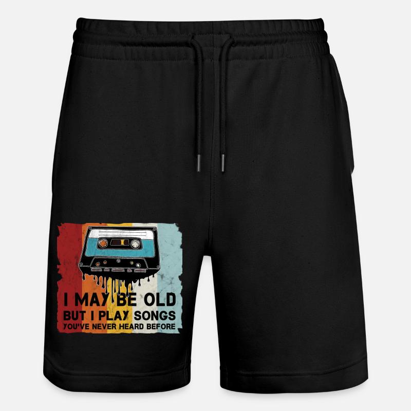 Rétro Cassette Cool Dicton - Short de jogging bio TRAINER Stanley/Stella unisexe - noir