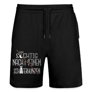 astronomy lovers joke statement gift - Stanley/Stella Unisex Bio Joggingshorts Trainer  - Schwarz - Vorne - Nik (191cm) & Marisol (170cm)