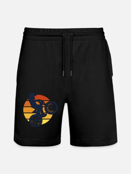 Fahrrad - Stanley/Stella Unisex Bio Joggingshorts Trainer - Schwarz