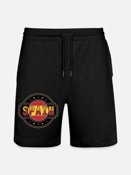 Spain - Stanley/Stella Unisex Bio Joggingshorts Trainer  - Schwarz