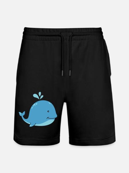 Baleine douce - Short de jogging bio TRAINER Stanley/Stella unisexe - noir