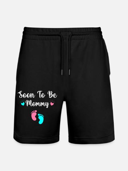 Soon To Be Mommy - Stanley/Stella Trainer Unisex Organic Jogging Shorts - black