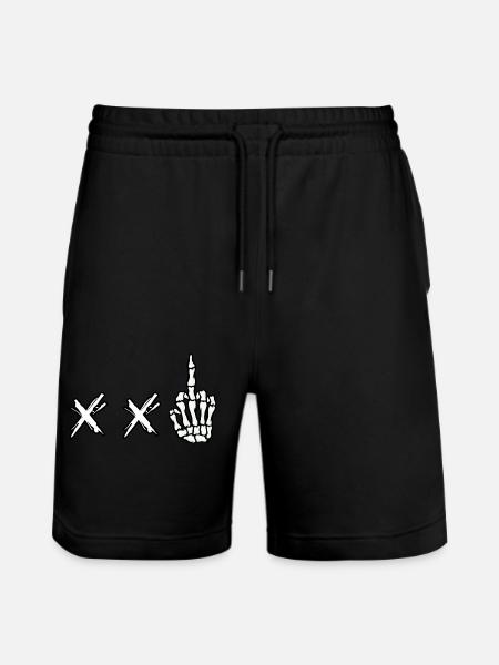 Baiser droit Death Punk - Short de jogging bio TRAINER Stanley/Stella unisexe - noir