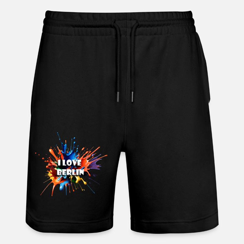J’AIME BERLIN - Short de jogging bio TRAINER Stanley/Stella unisexe - noir