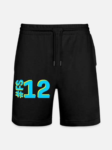 FS12-KARTON - Stanley/Stella Unisex Bio Joggingshorts Trainer  - Schwarz