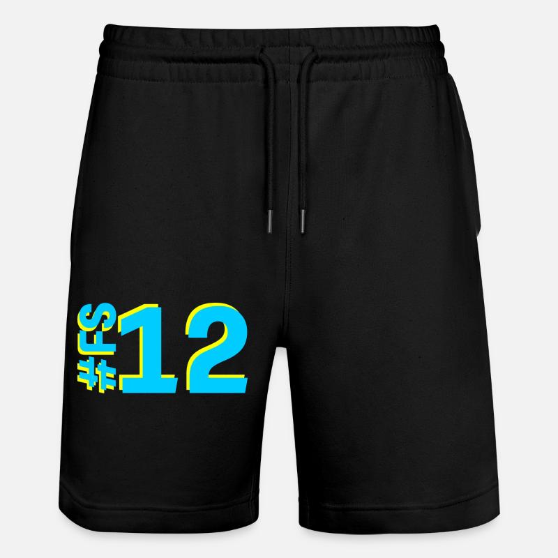 FS12-KARTON - Stanley/Stella Unisex Bio Joggingshorts Trainer  - Schwarz