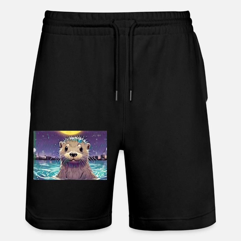 Otti Skyline - Stanley/Stella Unisex Bio Joggingshorts Trainer  - Schwarz