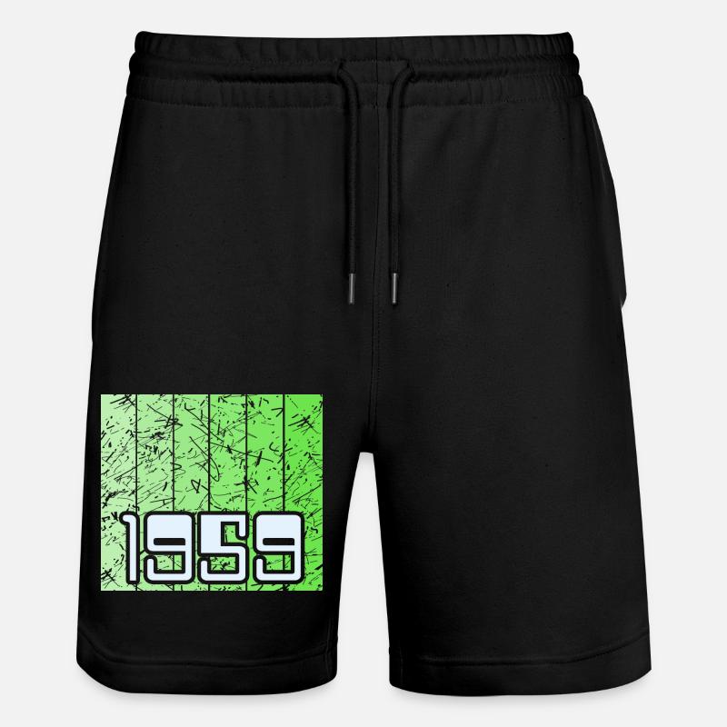 Vert 1959 - Short de jogging bio TRAINER Stanley/Stella unisexe - noir