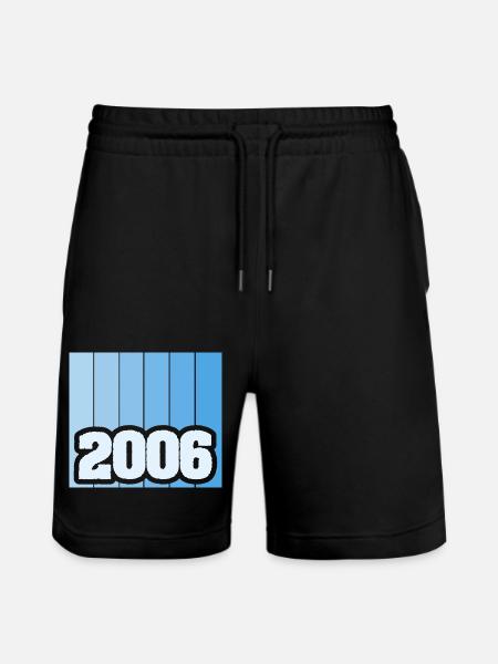 Year 2006 - Stanley/Stella Trainer Unisex Organic Jogging Shorts - black