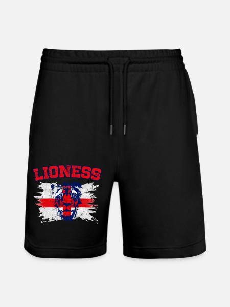 England Football Women’s Champions Lionesses 2022 - Stanley/Stella Trainer Unisex Organic Jogging Shorts - black