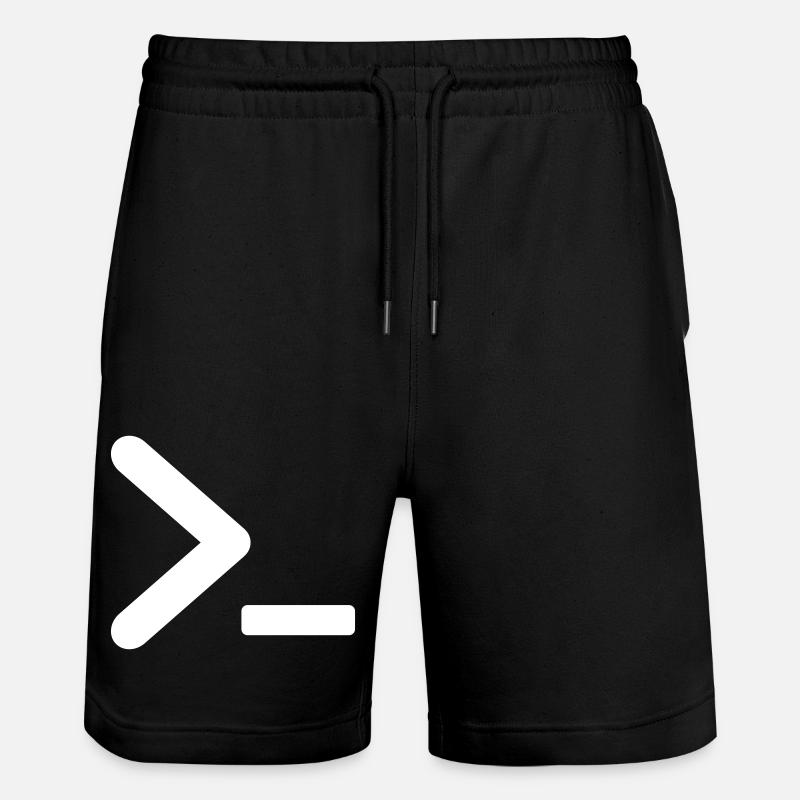>_ OS program prompt - Stanley/Stella Trainer Unisex Organic Jogging Shorts - black