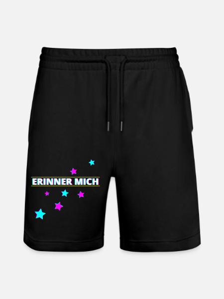 Erinner mich Party - Stanley/Stella Unisex Bio Joggingshorts Trainer - Schwarz