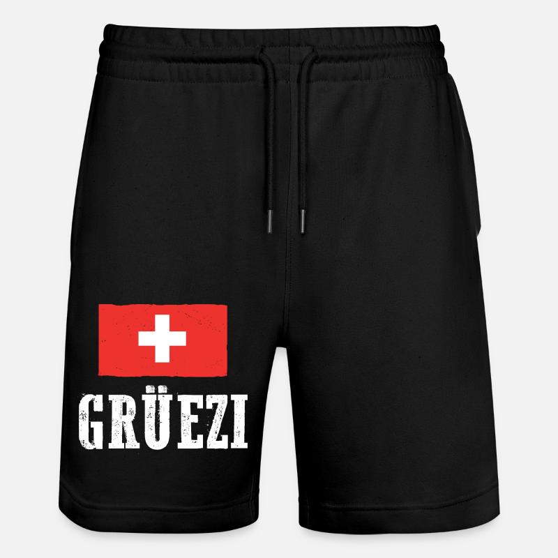 Suisse Suisse - Short de jogging bio TRAINER Stanley/Stella unisexe - noir