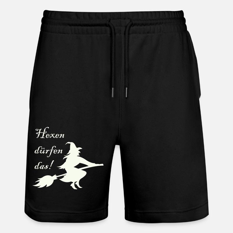 hexen dürfen das - Stanley/Stella Unisex Bio Joggingshorts Trainer  - Schwarz