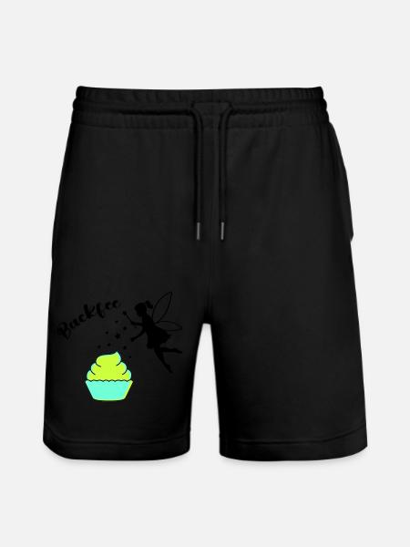 backfee - Stanley/Stella Unisex Bio Joggingshorts Trainer  - Schwarz