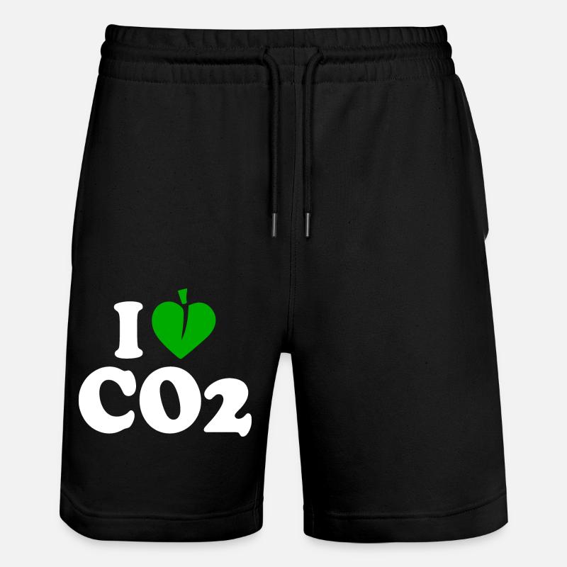 I love co2 - Short de jogging bio TRAINER Stanley/Stella unisexe - noir
