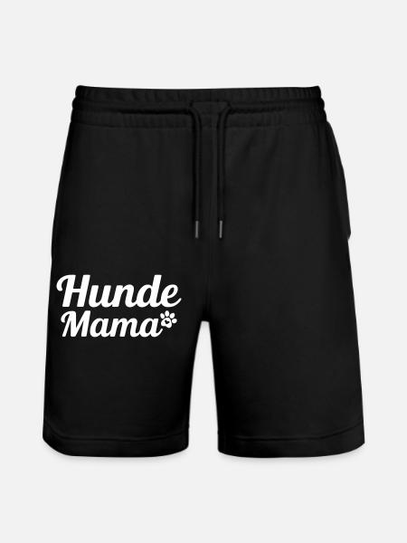 Hunde Mama - Stanley/Stella Unisex Bio Joggingshorts Trainer - Schwarz