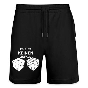 Coïncidence | Il n'y a pas de coïncidence | Say cube - Short de jogging bio TRAINER Stanley/Stella unisexe - noir - Devant - Nik (191cm) & Marisol (170cm)