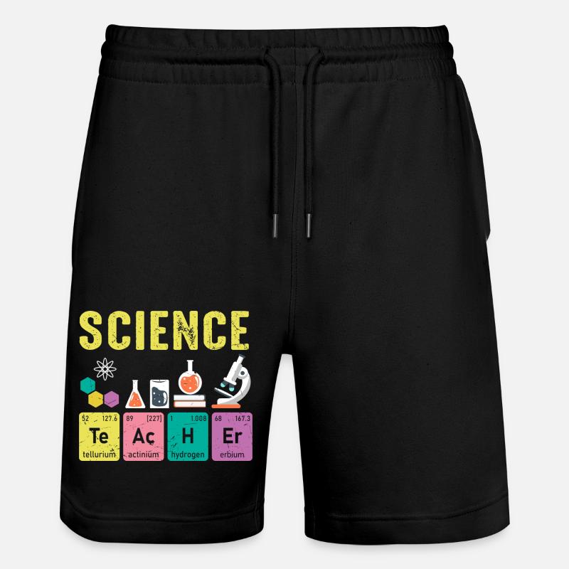 Science Teachers Regular Elements - Stanley/Stella Trainer Unisex Organic Jogging Shorts - black