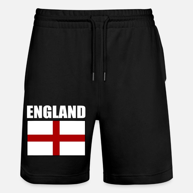 England - Stanley/Stella Unisex Bio Joggingshorts Trainer - Schwarz
