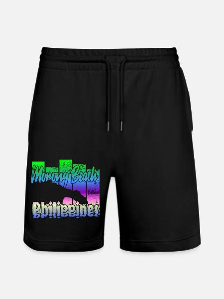Morong Beach Philippines - Stanley/Stella Unisex Bio Joggingshorts Trainer - Schwarz
