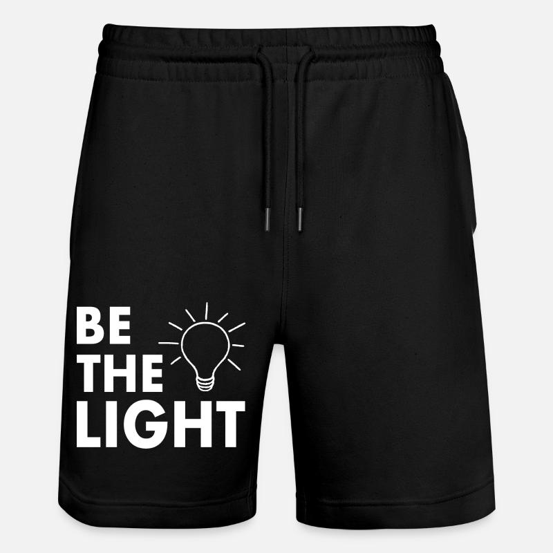 Be the light - Stanley/Stella Unisex Bio Joggingshorts Trainer - Schwarz