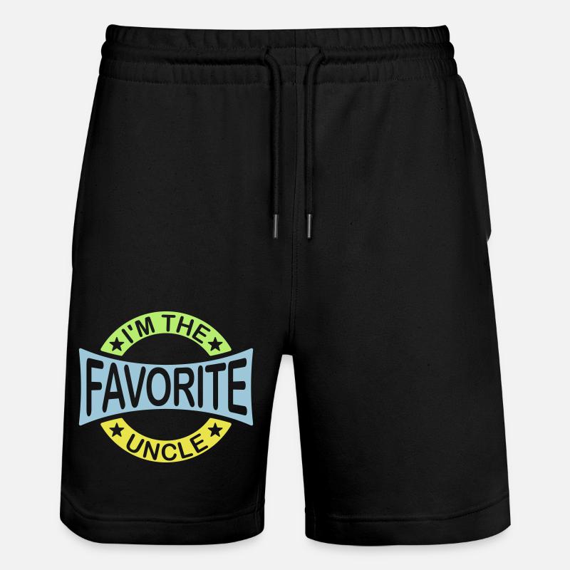 à The Favorite Uncle - Short de jogging bio TRAINER Stanley/Stella unisexe - noir