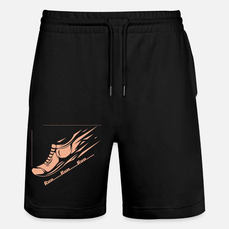 Run... Run... Run... - Stanley/Stella Unisex Bio Joggingshorts Trainer  - Schwarz