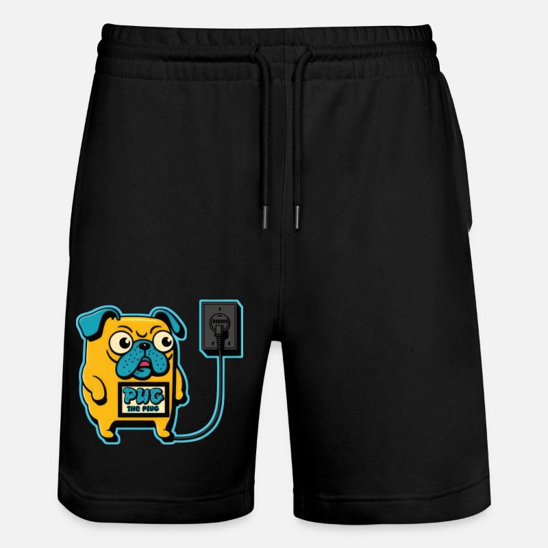 Pug le plug - Short de jogging bio TRAINER Stanley/Stella unisexe - noir