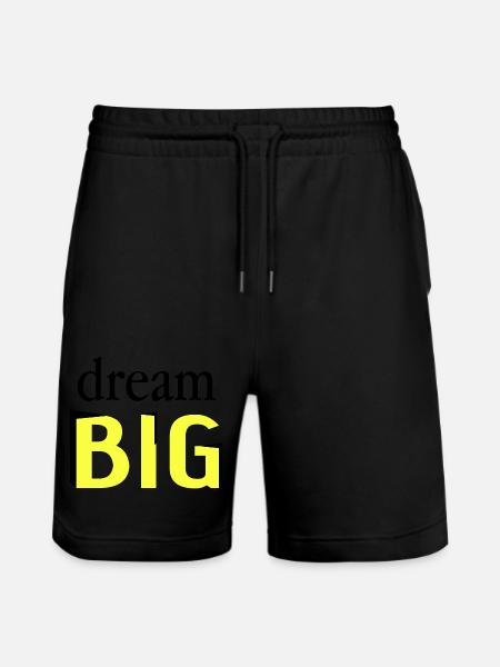 Dream big - Stanley/Stella Trainer Unisex Organic Jogging Shorts - black