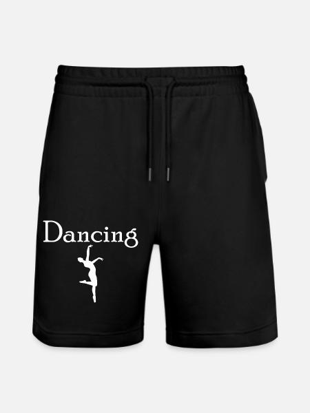 Dancing Dance Music - Stanley/Stella Trainer Unisex Organic Jogging Shorts - black